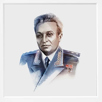 Акварельный портрет: А. И. Микоян