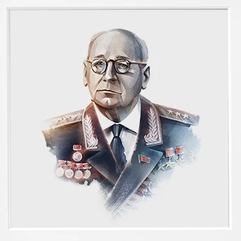 Акварельный портрет: А. Н. Туполев